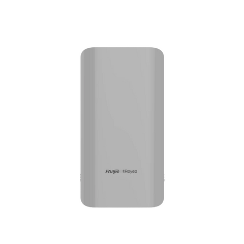 RD-EST310V2, wireless bridge, wifi extender, grey, front view, Ruijie Reyee, rectangular with rounded corners, 1KM range, 5GHz dual stream