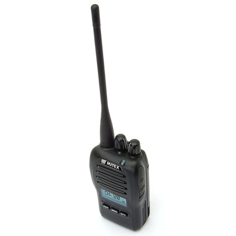 The Mitex Pro is a Single Pack High Power UHF Radio with 59 pre-programmed channels and 128 channel capacity
