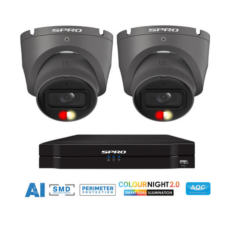 SPRO IP 6MP Colournight 2.0  Additional Camera Kit (Grey)