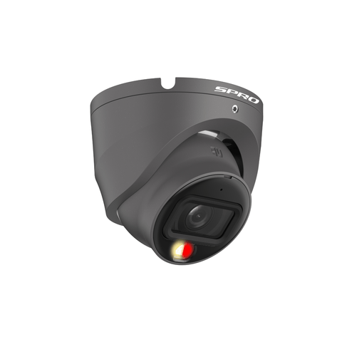 SPRO 6MP IP Turret with COLOUR NIGHT 2.0 and Built-In Mic In Grey (ECONOMY)