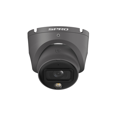 SPRO 6MP IP Turret with COLOUR NIGHT 2.0 and Built-In Mic In Grey (ECONOMY)