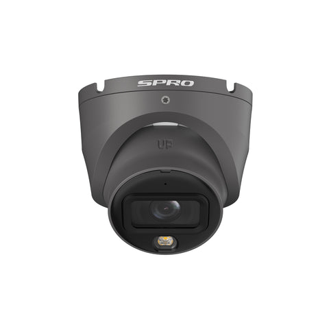 SPRO 8MP IP Turret with COLOUR NIGHT 2.0 and Built-In Mic (ECO)