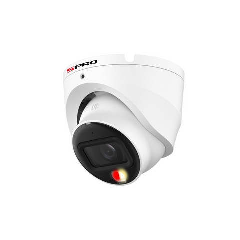 SPRO 6MP IP Turret with COLOUR NIGHT 2.0 and Built-In Mic In White (ECONOMY)