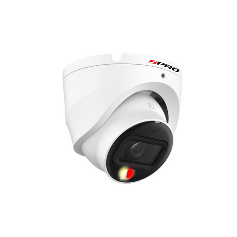 SPRO 6MP IP Turret with COLOUR NIGHT 2.0 and Built-In Mic In White (ECONOMY)