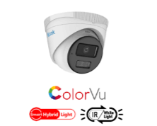 HiLook 2 MP ColorVu with Smart Hybrid Light Turret Camera